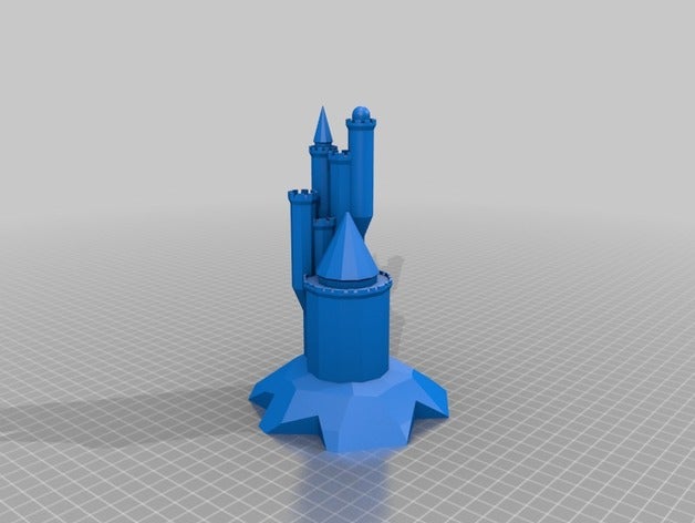 meine kundengebundene fantastische mittelalterliche Burg generator v1 Gebäude & Strukturen 3D print model - Mito3D