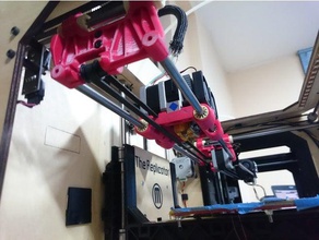 gantry upgrade igus drylin 3d printer parts bearing dual extruder replicator 3d print model - Mito3D