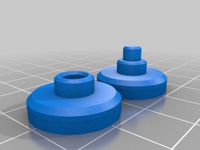 concha grosso caps 608 rolamento fidget spinners A impressão 3d 3d print model - Mito3D