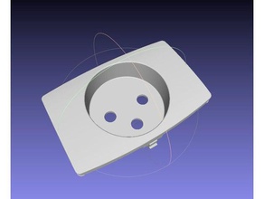europäischer Stecker Frontplatte Ersatz-Teile 3d print model - Mito3D