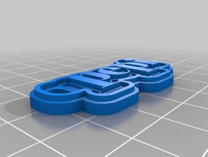 llavero pepi de porte-clés personnalisé 3d print model - Mito3D