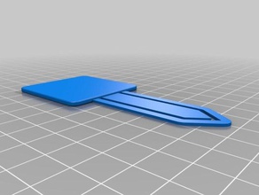 my customized bookmark paper clip office 3d print model - Mito3D