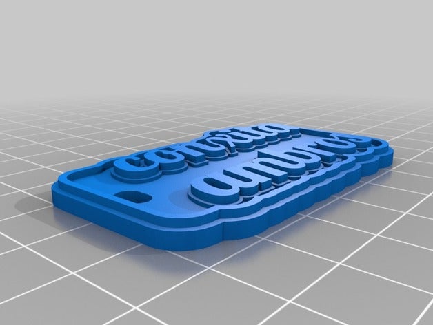 conxita ambros llaveros personalizado 3D print model - Mito3D