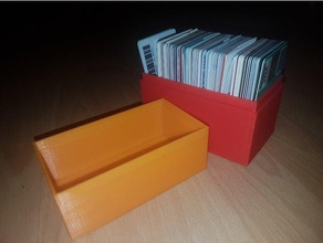 credit discount plastic cards storage containers 3d print model - Mito3D