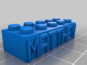 mateo juguetes de construcción personalizado 3d print model - Mito3D