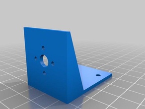 my customized simple motor bracket robotics 3d print model - Mito3D