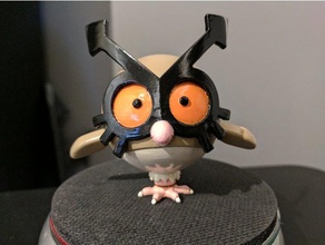 hoothoot pokemon juegos de video aves carácter lindo figura la estatuilla a volar diversión alta poli calidad owl 3d print model - Mito3D