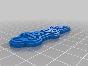 jorge m llaveros personalizado 3d print model - Mito3D