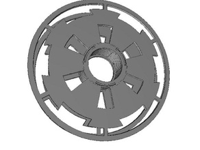 simbolo imperiale filamento della bobina Stampante 3d accessori imperial spool starwars di star wars 3d print model - Mito3D