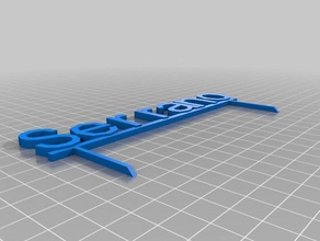 serrano sign signs & logos customized 3d print model - Mito3D