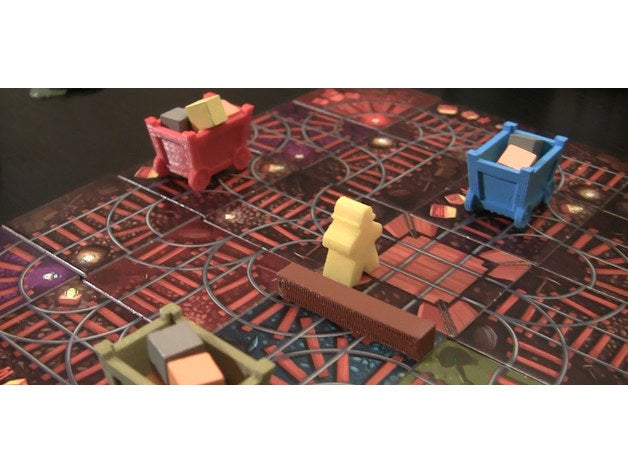 ore-some board game 3d components games 3D print model - Mito3D