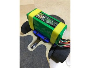 lipo mount elektrikli kaykay v2 Otomotiv diy tutucu 3d print model - Mito3D