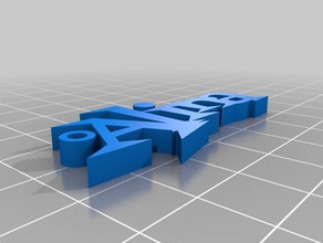 alina i portachiavi su misura 3d print model - Mito3D