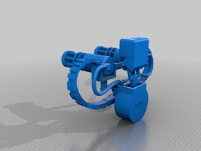 tf2 turret spinner monoproce select mini 3d printer accessories monoprice team fortress 2 3d print model - Mito3D