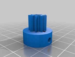 9-zahn 3d-Drucker-Extrudern Gang 3d print model - Mito3D