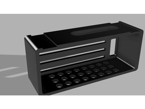 ramo de 2 alto-falante portátil caso o áudio 3d print model - Mito3D