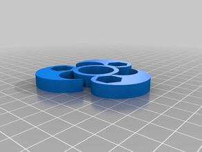 3 objetos m8 135 rotación personalizada yin-yang fidget spinner juegos y juguetes personalizado 3d print model - Mito3D