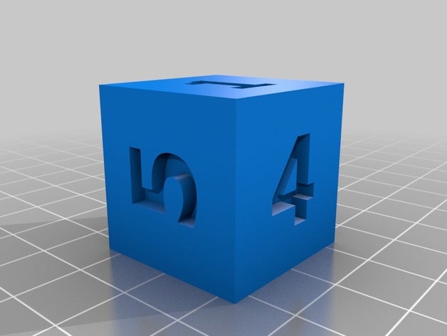 number cube dice numbercube 3D print model - Mito3D