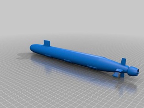 virginie sous-marin de classe des véhicules 3d print model - Mito3D