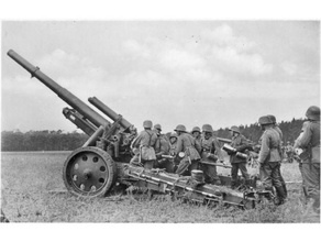 Deutsche Artillerie-pack Fahrzeuge Artillerie Flammen Krieg Deutsch lefh18 sfh18 ww2 3d print model - Mito3D