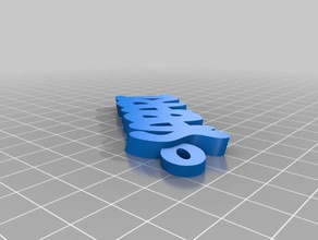 faltoos sabari tasarlanmış Anahtarlık özelleştirilmiş 3d print model - Mito3D