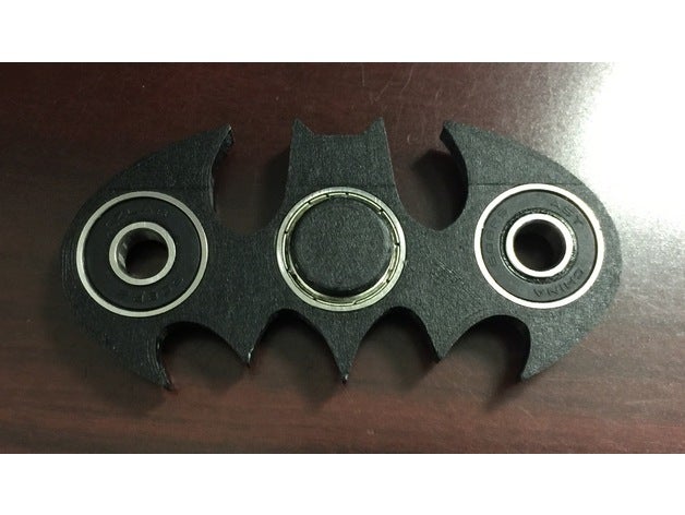 batman fidget spinner level games 3D print model - Mito3D