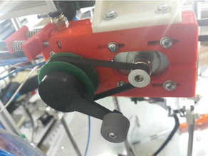 el cinturón de seguridad del extrusor v 3 60t engranaje mango desmontable Impresora 3d las piezas 3d print model - Mito3D