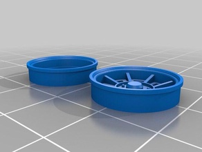 campagnolo rodas de porsche escala 1 a 25 veículos 3d print model - Mito3D