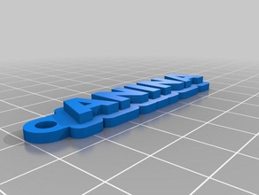 anina keychains customized 3d print model - Mito3D