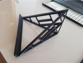 dreieckige laptop stand computer 3d print model - Mito3D