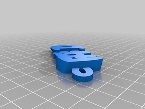 fabio Anahtarlık özelleştirilmiş 3d print model - Mito3D