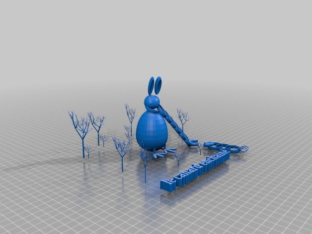 le canard enchain las esculturas 3D print model - Mito3D