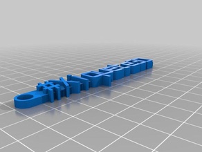 customized keychain xiquete3d organization 3d print model - Mito3D