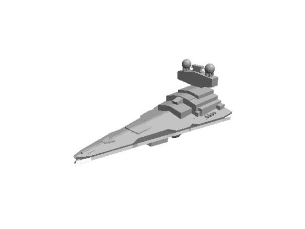 star destroyer modelleri 3D print model - Mito3D