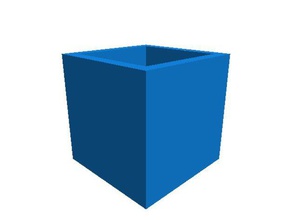 vaso cubo Modelle 3d print model - Mito3D