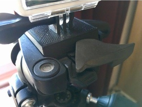 manfrotto quickplate gopro mount la fotocamera fotografia remix treppiede 3d print model - Mito3D