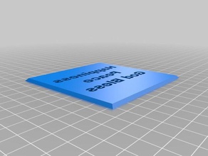 meine angepasste happy birthday Glück 3d-Druck-tests kundengebundene 3d print model - Mito3D