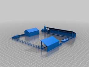 l'exploitation agricole bâtiments et structures 3d print model - Mito3D