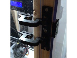 la falta de cerramiento bisagra Impresora 3d accesorios puerta vidrio ikea plexiglás ventana 3d print model - Mito3D