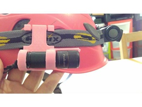 fenix e15 torch holder headband sport & outdoors 3d print model - Mito3D