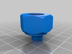unf mezzo pollice belle base filettata giunto tubo di raffreddamento parti comune del refrigerante pcb workstation 3d print model - Mito3D