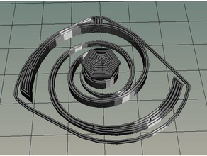 diamant spirale cintre de la mode 3dprintable cool le facile rapide bijoux les collier simple sketchup en 3d print model - Mito3D