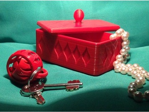 scatola segreta gioielli box caso scrigno arredamento la decorazione moda jewel case chiave 3d print model - Mito3D