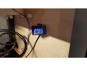 digital-thermometer-Halter - Elektronik Gehäuse Temperatur thermometer 3d print model - Mito3D
