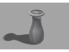 simple vase sculptures flowers flower 3d print model - Mito3D
