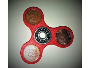 penni-spinner tri fidget spinner rmx toys & games 3d print model - Mito3D