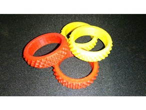 knurled ring edc fidget widget toys & games spinner 3d print model - Mito3D