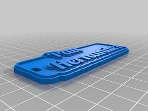 minha personalizado de várias linhas tag chaveiro pau chaveiros 3d print model - Mito3D