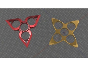 shuriken fidget spinners 3d printing hand spinner fidgit toy 3d print model - Mito3D
