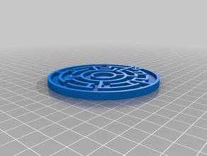 maze circle generator toys & games customized 3d print model - Mito3D
